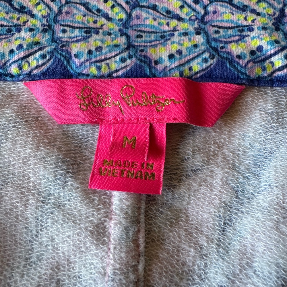 Lilly Pulitzer Sleeveless Pink & Blue Printed V-Neck Dress - Picture 5 of 12